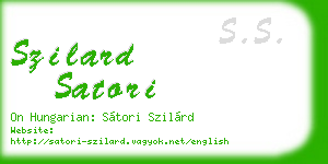 szilard satori business card