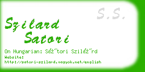 szilard satori business card